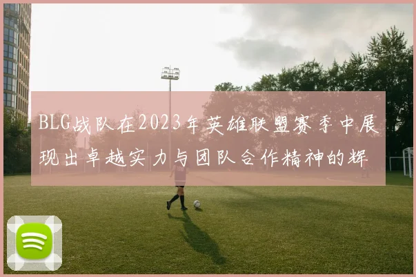 BLG战队在2023年英雄联盟赛季中展现出卓越实力与团队合作精神的辉煌历程